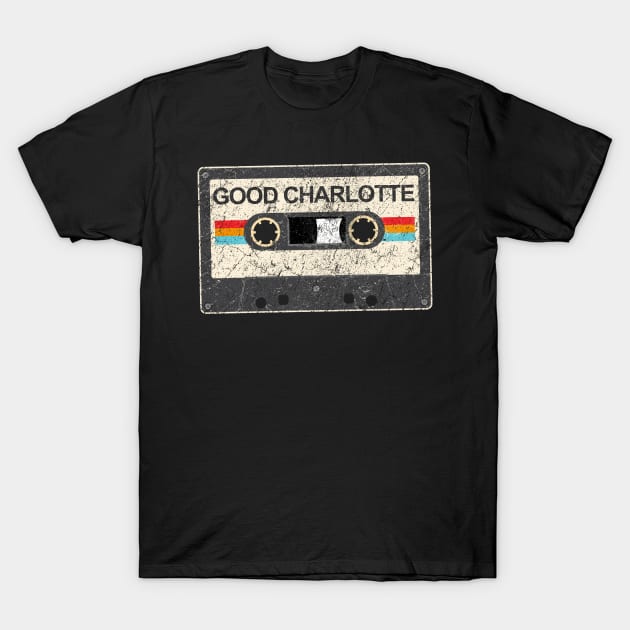 kurniamarga vintage cassette tape Good Charlotte T-Shirt by kurniamarga.artisticcolorful